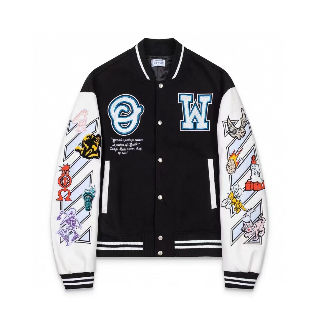 OFF Baseball Jacket AT20975 – End One